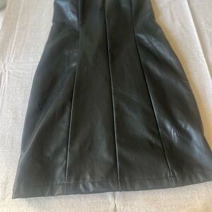 Black faux dress